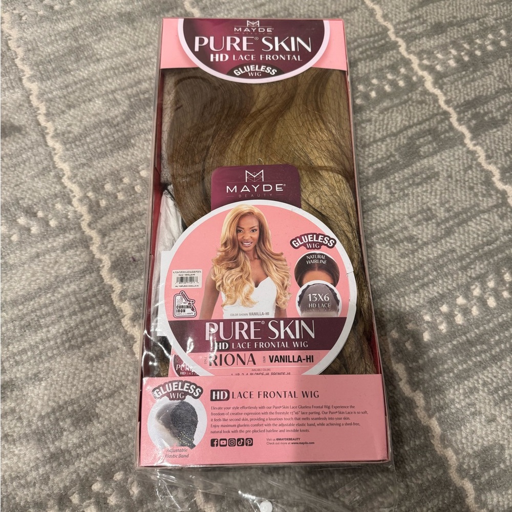 Pure Skin HD Lace Frontal Wig - Blonde